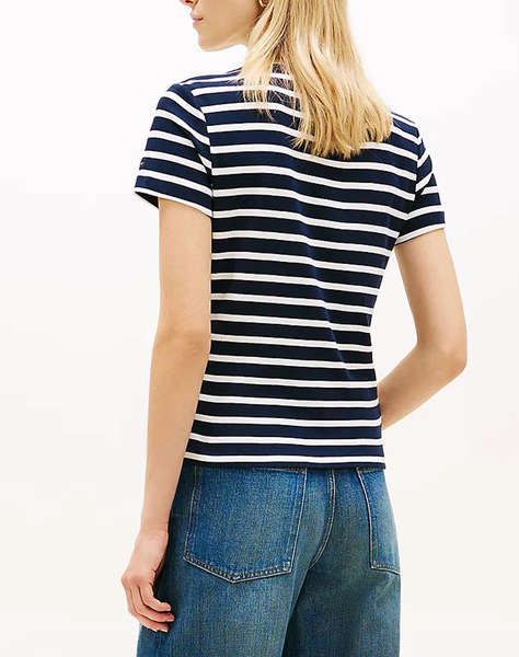 TOMMY HILFIGER GOLD BUTTON SLIM SS TEE