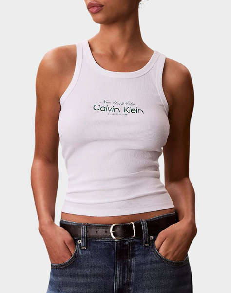 CALVIN KLEIN JEANS CONTOUR 2X2 RIB GRAPHIC TANK