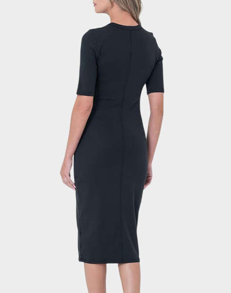 CALVIN KLEIN JEANS HS CTN CONTOUR 1X1 RIB MIDI DRES