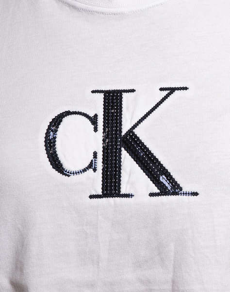 CALVIN KLEIN JEANS SS SEQUIN CK GRAPHIC TEE