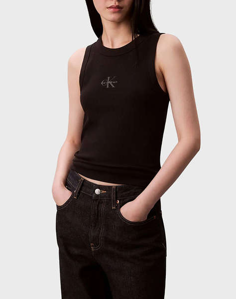 CALVIN KLEIN JEANS SL MONOGRAM RIB TANK