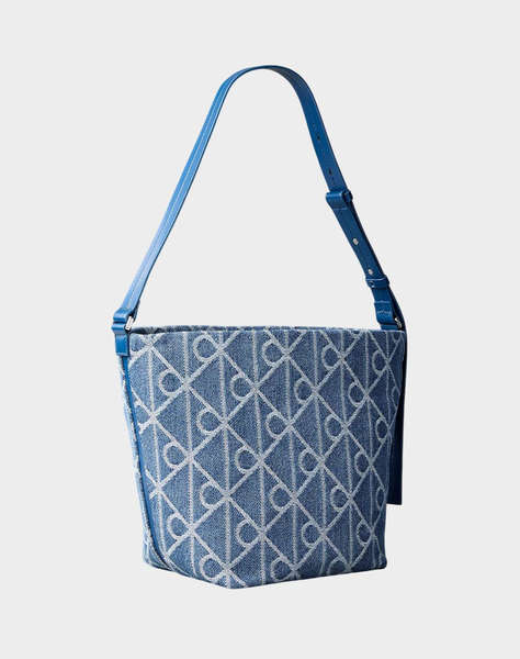 CALVIN KLEIN JEANS EMBLEM AOP DENIM BUCKET