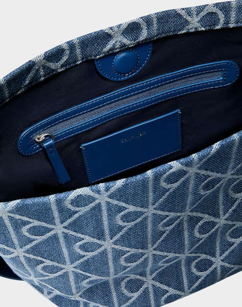 CALVIN KLEIN JEANS EMBLEM AOP DENIM BUCKET