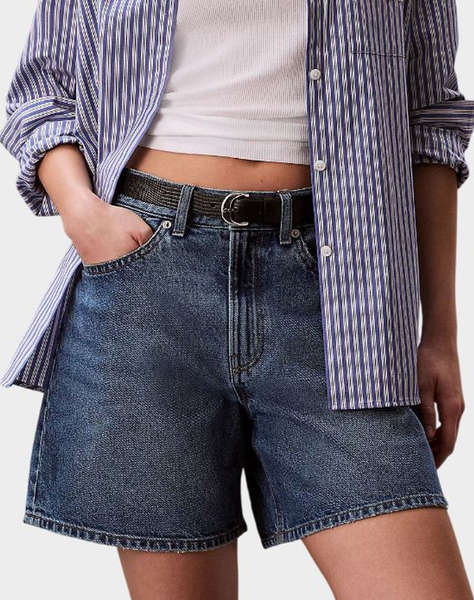 CALVIN KLEIN JEANS HI RISE A-LINE SHORT BLUE CAROLI