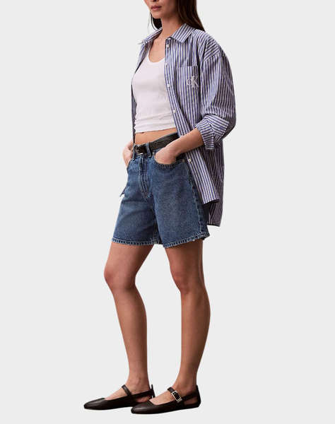 CALVIN KLEIN JEANS HI RISE A-LINE SHORT BLUE CAROLI