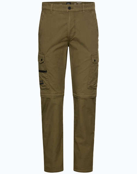 CAMEL TROUSERS CARGO Relaxed Zipp-Off