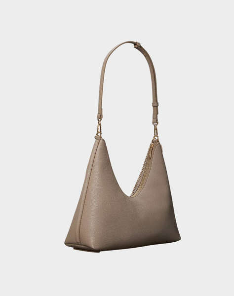 CALVIN KLEIN JEANS EMBLEM HW PEBBLE TOP ZIP HOBO