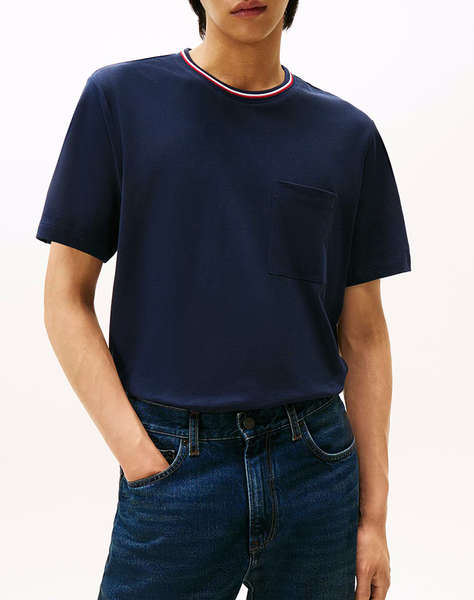 TOMMY HILFIGER RWB POCKET PIQUE TEE