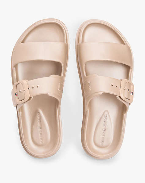 TOMMY HILFIGER TH DOUBLE STRAP SANDAL PEARL