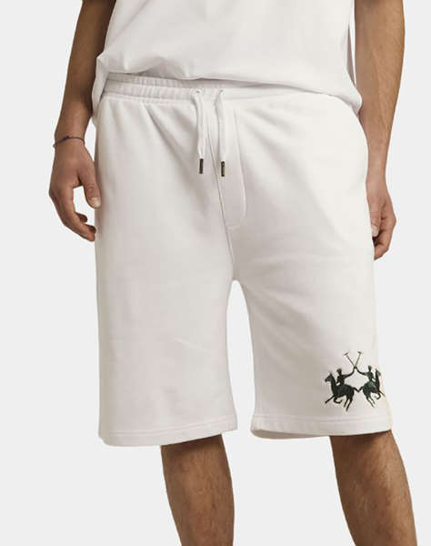 LAMARTINA MEN BERMUDA SHORTS DIAGONAL FRENCH TE