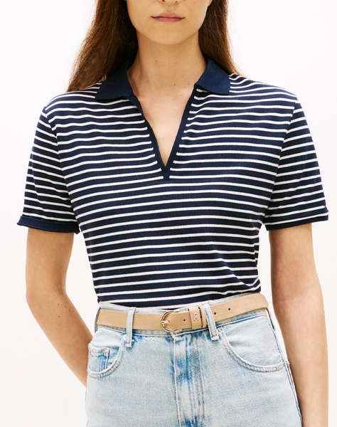 TOMMY HILFIGER LYOCELL PIQUE OPEN-NK SS POLO