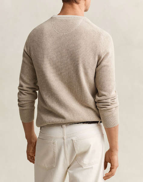 GANT ПУЛОВЕР ΜΜ MICRO TEXTURED COTTON C-NECK