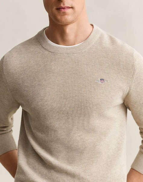 GANT ПУЛОВЕР ΜΜ MICRO TEXTURED COTTON C-NECK