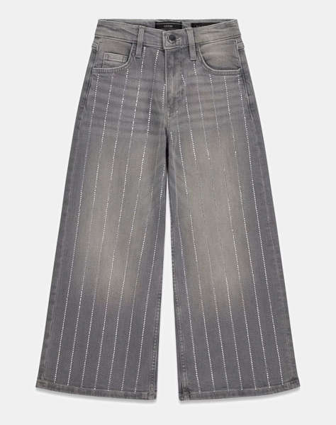 GUESS PALAZZO GREY STR DENIM PANTS TROUSERS ДЕТСКИ GIRL