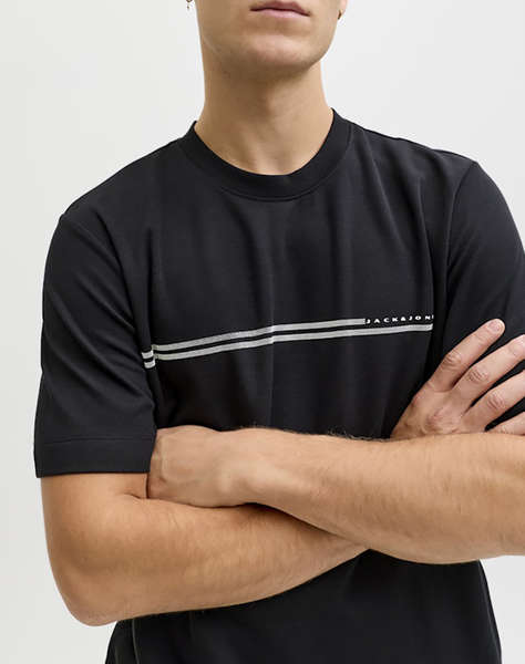 JACK&JONES JCOFUSION CHEST BRAND TEE SS CREW NOOS