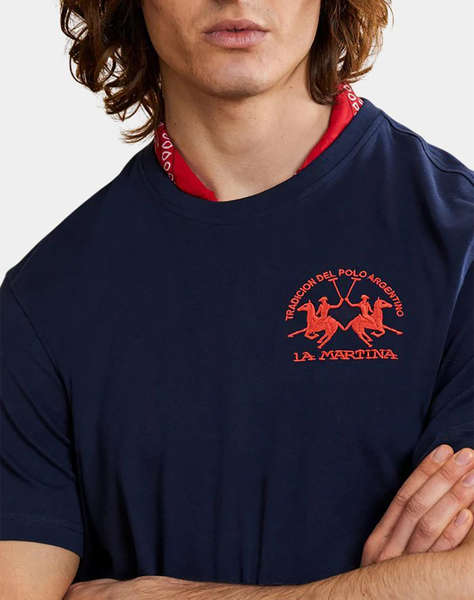 LA MARTINA БЛУЗА T-SHIRT KMMAN S/S TSHIRT JERSEY