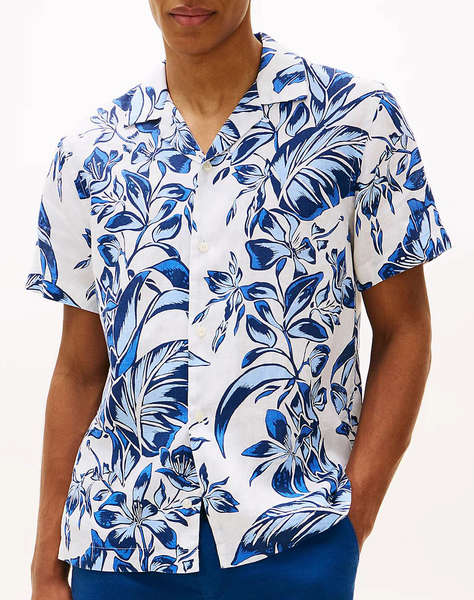 TOMMY HILFIGER LINEN FLORAL AOP SS RF 1/2