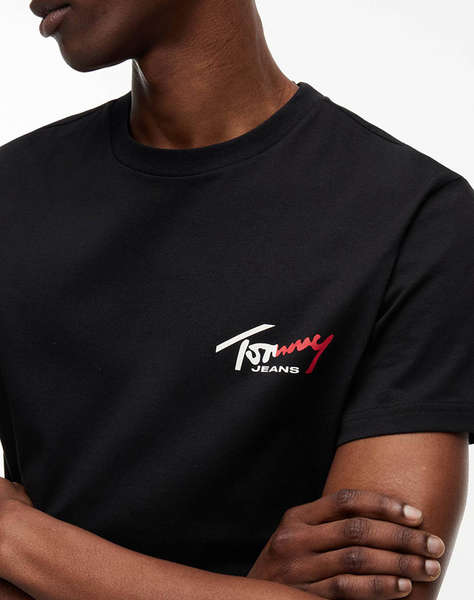 TOMMY JEANS TJM SLIM SIGN CHEST SS TEE EXT