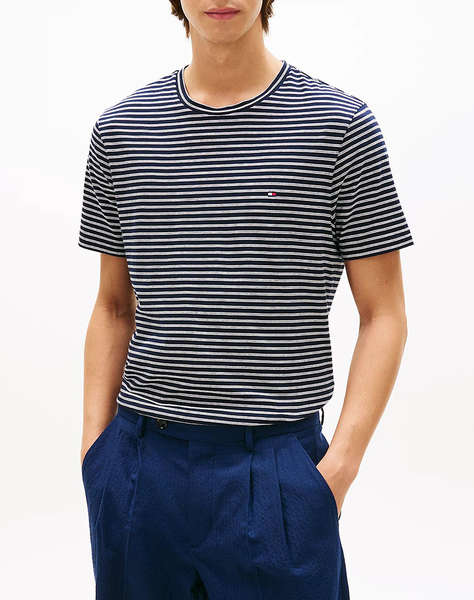 TOMMY HILFIGER ESS SEASONAL REG FIT STRIPE TEE