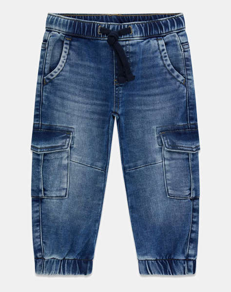 GUESS RELAXED CARGO KNIT DENIM PANTS TROUSERS ДЕТСКИ BOY