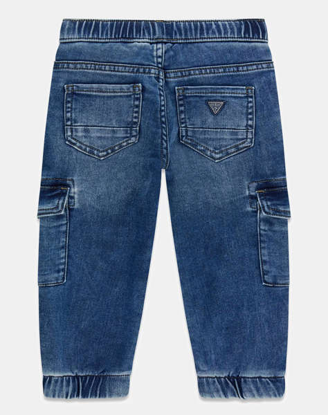 GUESS RELAXED CARGO KNIT DENIM PANTS TROUSERS ДЕТСКИ BOY