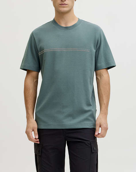 JACK&JONES JCOFUSION CHEST BRAND TEE SS CREW NOOS