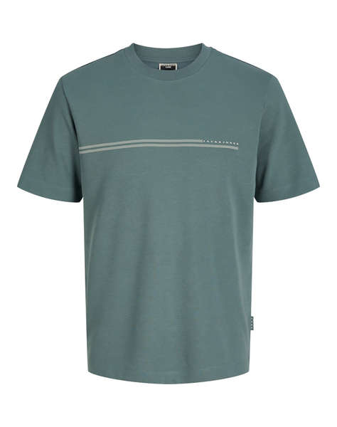 JACK&JONES JCOFUSION CHEST BRAND TEE SS CREW NOOS