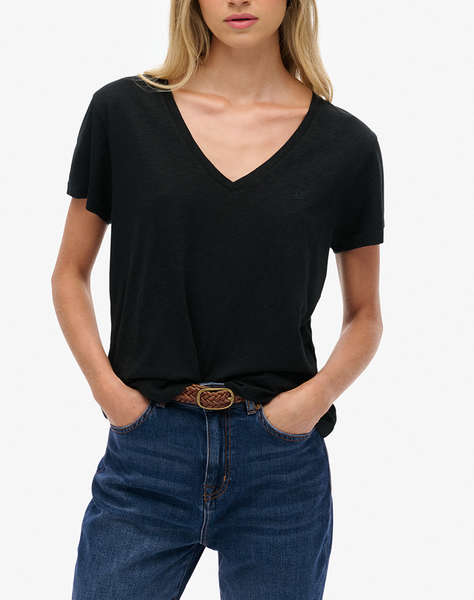 SUPERDRY D1 STUDIOS SLUB EMB VEE TEE ДАМСКА БЛУЗА