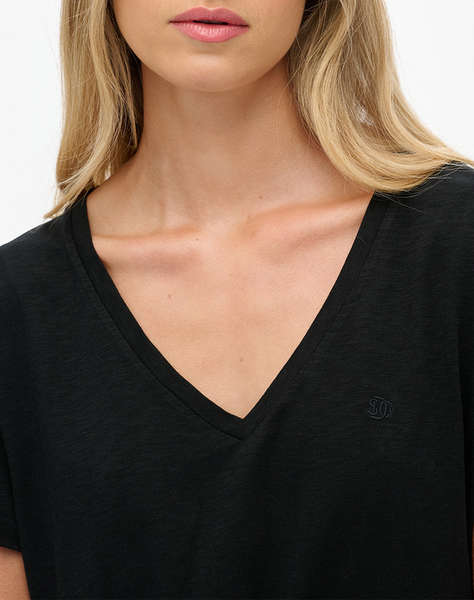 SUPERDRY D1 STUDIOS SLUB EMB VEE TEE ДАМСКА БЛУЗА