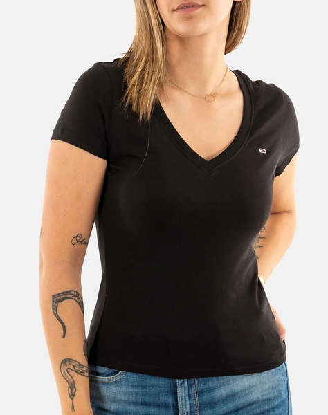 TOMMY JEANS TJW V-NECK TEE