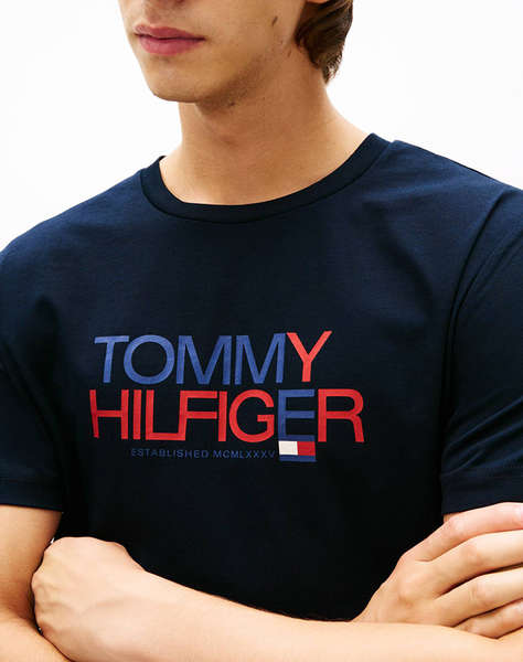 TOMMY HILFIGER BRAND LOVE BIG TEXT TEE