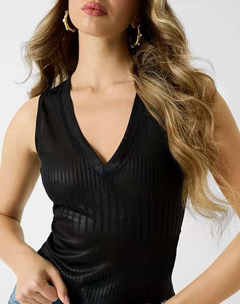 GUESS SL V-NECK MARILENA TOP ДАМСКА БЛУЗА