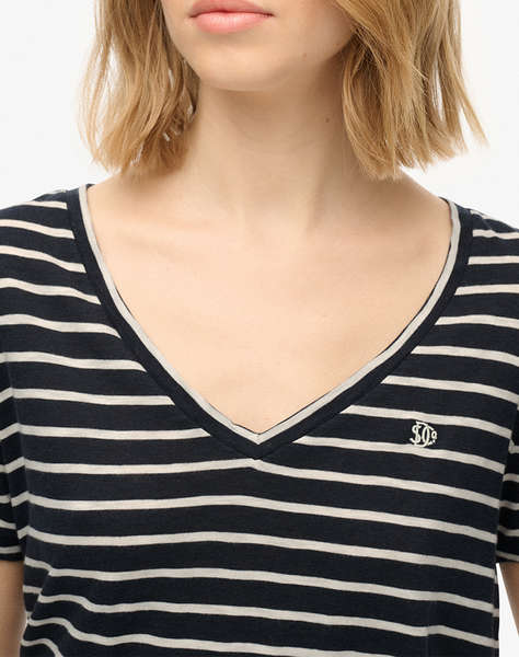 SUPERDRY D1 STUDIOS SLUB EMB VEE TEE ДАМСКА БЛУЗА