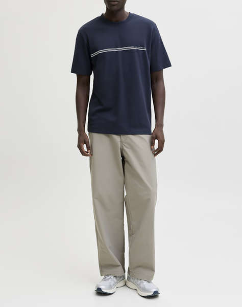 JACK&JONES JCOFUSION CHEST BRAND TEE SS CREW NOOS