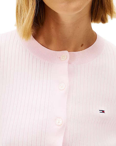 TOMMY JEANS TJW CROPPED RIB CARDIGAN