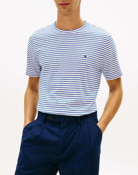 TOMMY HILFIGER ESS SEASONAL REG FIT STRIPE TEE