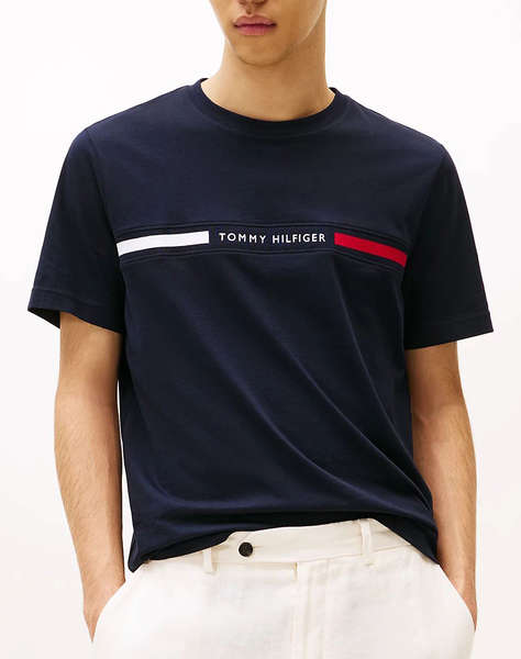 TOMMY HILFIGER HILFIGER CHEST INSERT TEE