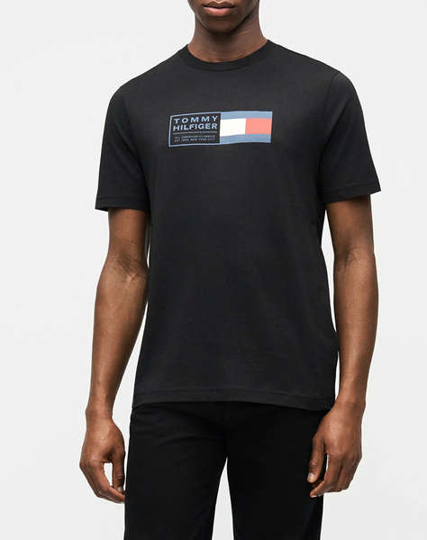 TOMMY HILFIGER BRAND LOVE TEXT BOX TEE