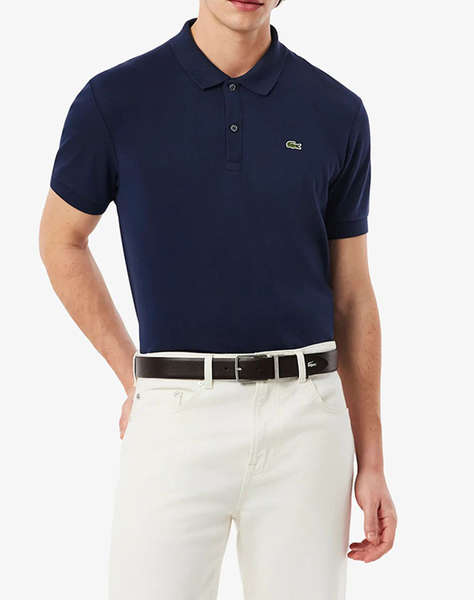 LACOSTE БЛУЗА KMSHORT SLEEVED RIBBED COLLAR SHIRT
