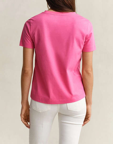 GANT БЛУЗА KMREG SHIELD SS V-NECK T-SHIRT.