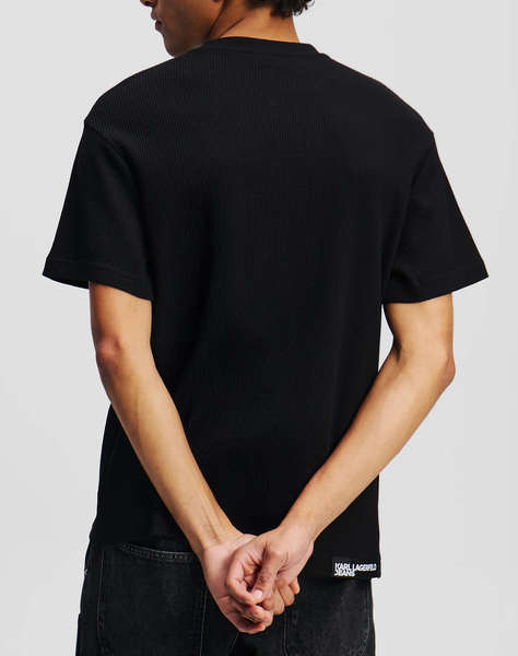KARL LAGERFELD JEANS KLJ REG SS WAFFLE TEE