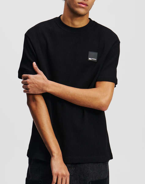 KARL LAGERFELD JEANS KLJ REG SS WAFFLE TEE