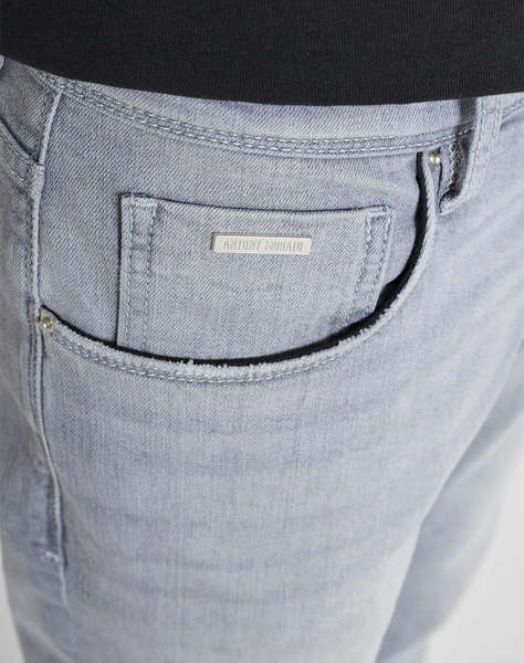 ANTONY MORATO PRE MMDT00264FA750640 JEANS ARGON SLIM ANKLE LENGHT FIT IN ICONIC MAGIC GREY DENIM МЪЖКИ ПАНТАЛОНИ