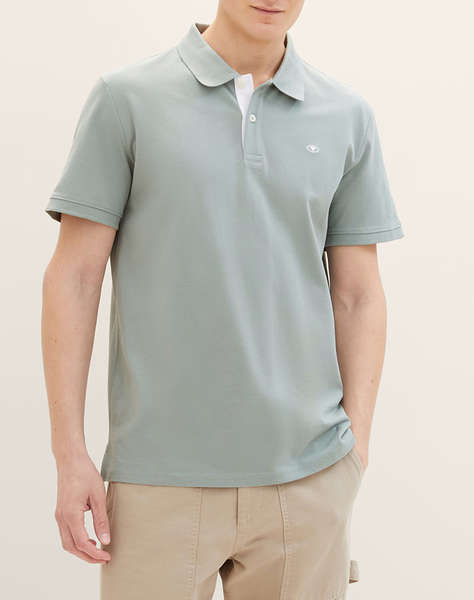 TOM TAILOR BASIC POLO WITH CONTRA МЪЖКА БЛУЗА