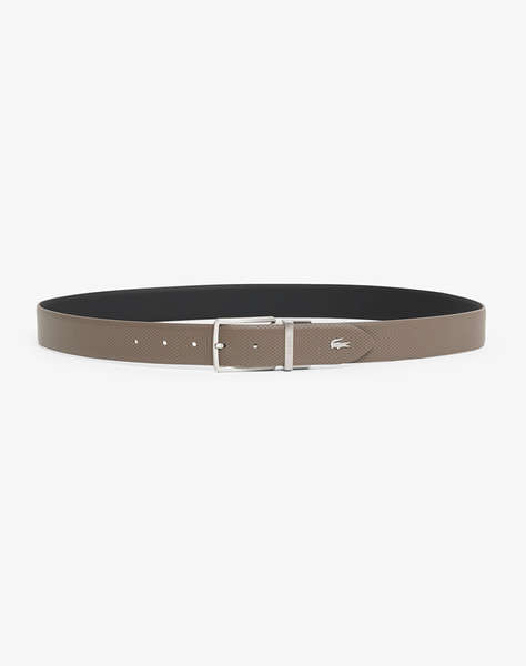 LACOSTE MEN''S BELT 35 PUNCH/PLAIN LEATHER