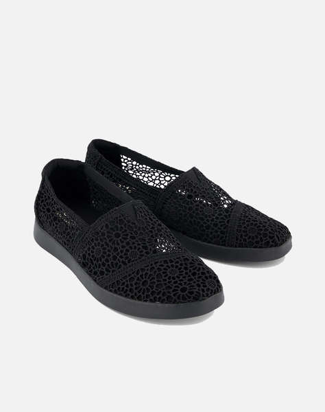 TOMS BLK MOROCCAN CRCHT WM ALPLUS ESP