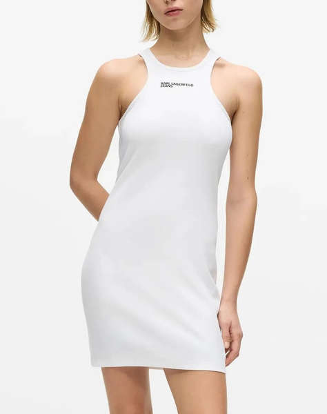 KARL LAGERFELD JEANS KLJ RIBBED LOGO DRESS