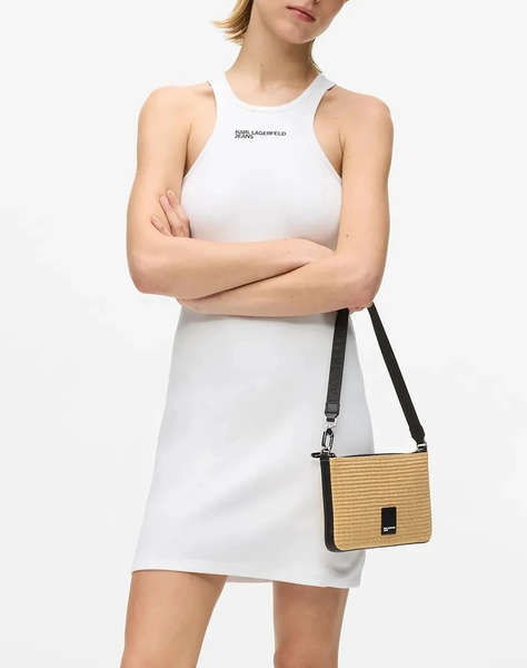 KARL LAGERFELD JEANS KLJ RIBBED LOGO DRESS