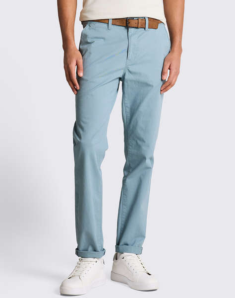 TOM TAILOR SLIM CHINO WITH BELT МЪЖКИ ПАНТАЛОНИ