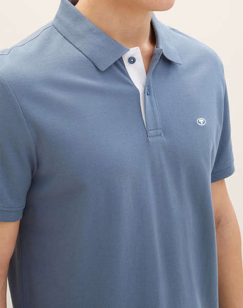 TOM TAILOR BASIC POLO WITH CONTRA МЪЖКА БЛУЗА